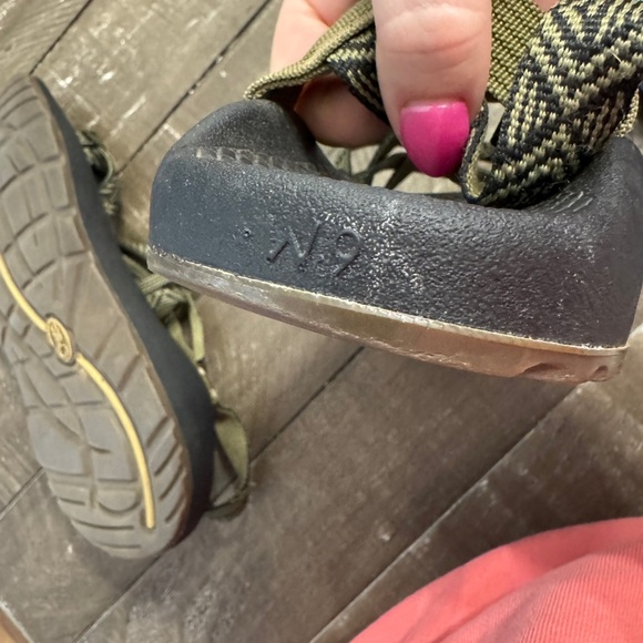 CHACO Women's ZX/2 Classic Army Green Size 9 Strappy Sandal Adjustable - Picture 5 of 8